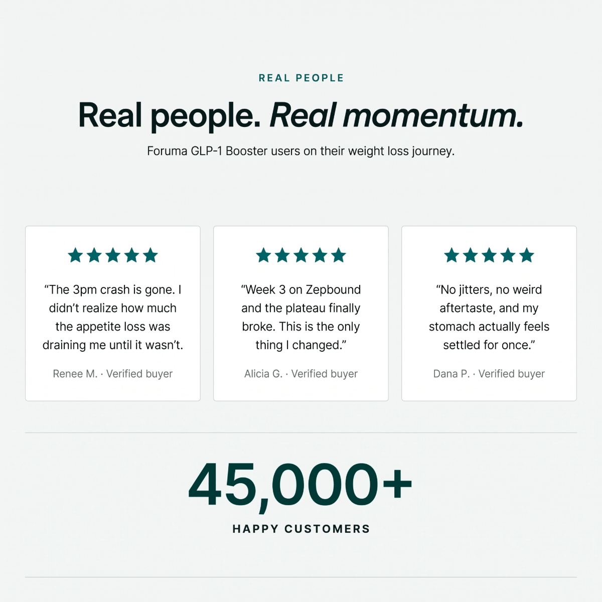 Real people. Real momentum.