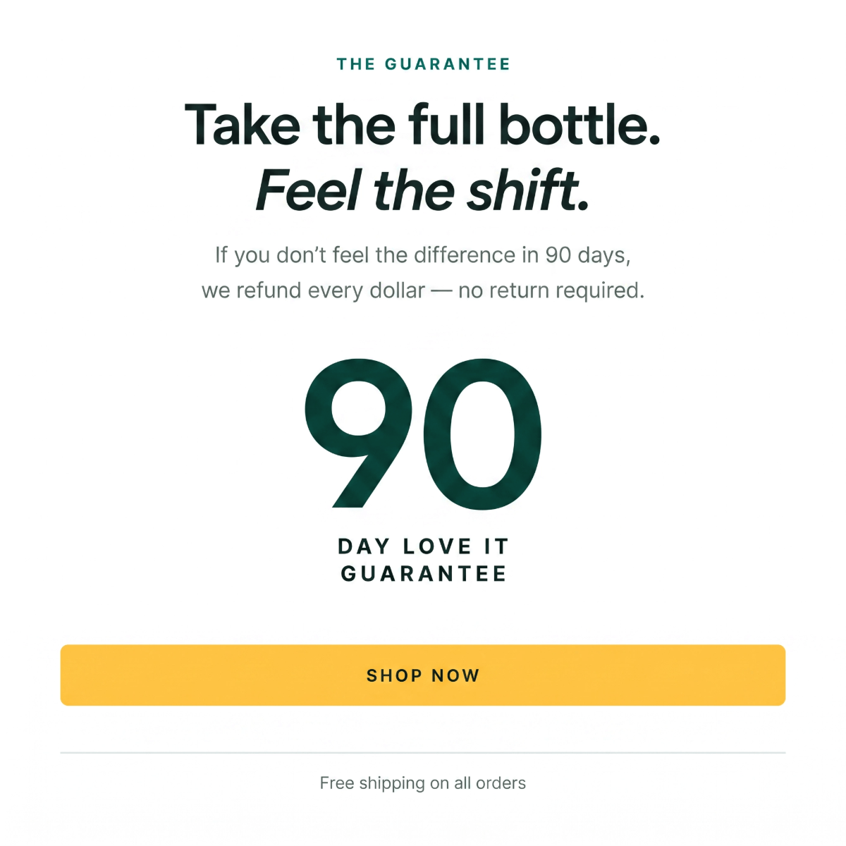90-day love it guarantee