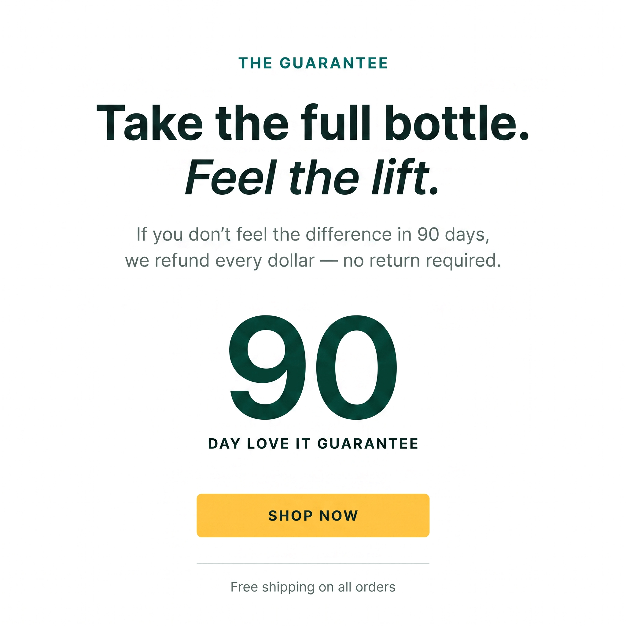 90-day love it guarantee
