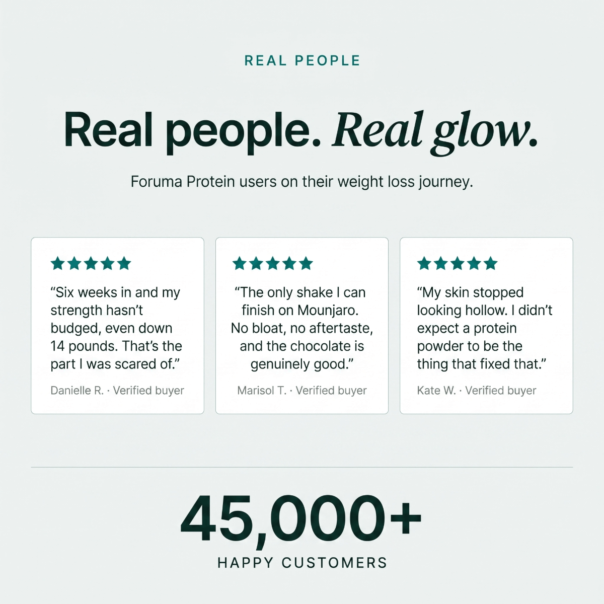 Real people. Real glow.